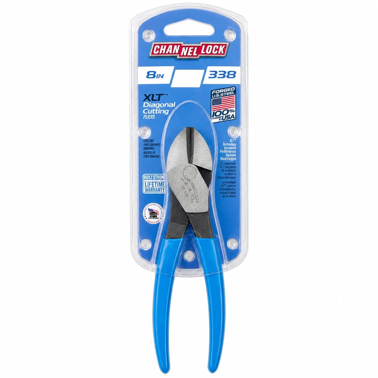 338 8-inch XLT Diagonal Cutting Pliers by CHANNELLOCK