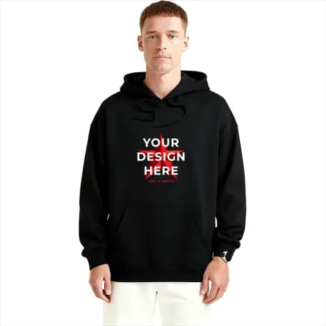 Custom Hoodie – Front Print, 380g Cotton by Print in America